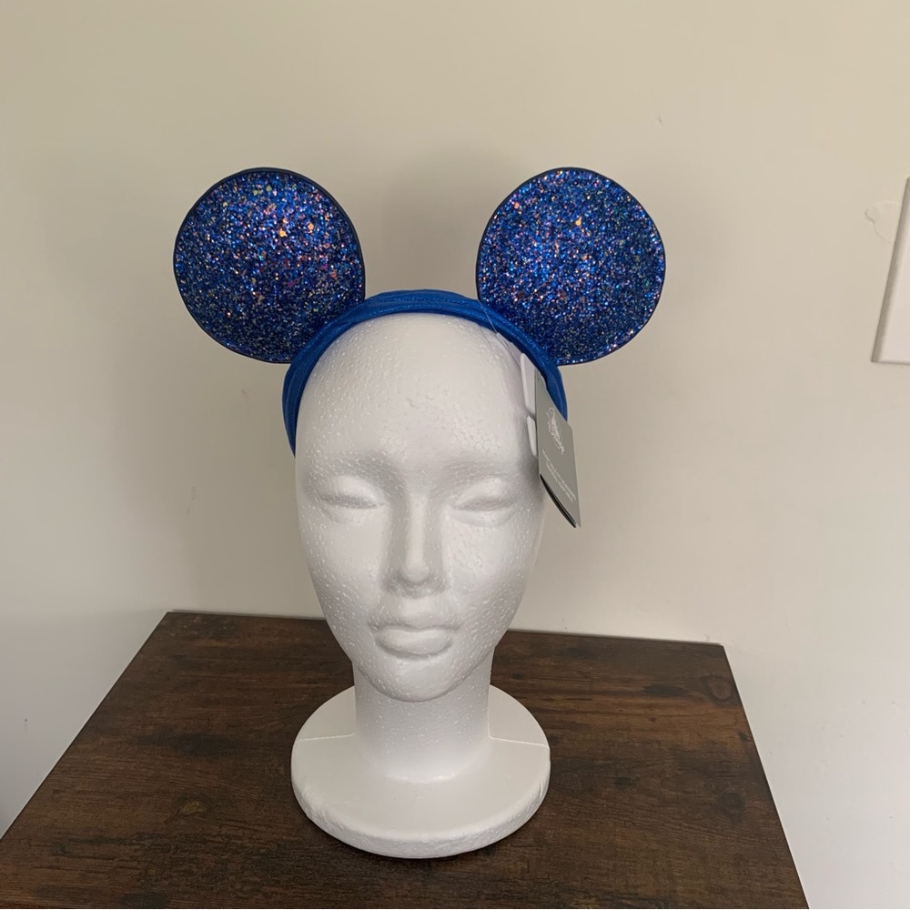 Disney Parks 50th Anniversary Mickey Ears headband with adjustable strap.